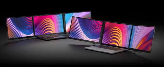 Alt view image 7 of 9 - Monduo 16 Inch Pro Duo Monitor, 16" TriScreen for 16"-18" Laptops
