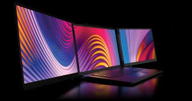 Alt view image 8 of 9 - Monduo 16 Inch Pro Duo Monitor, 16" TriScreen for 16"-18" Laptops
