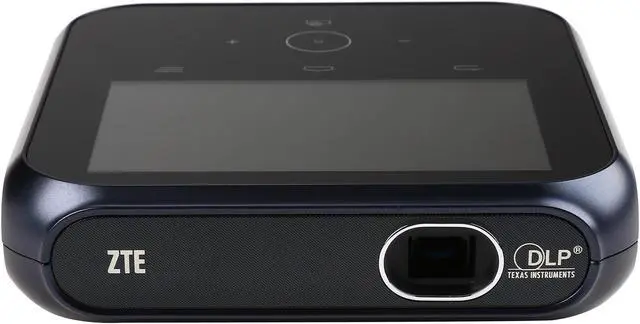 Alt view image 3 of 8 - ZTE SPro MF97W 854x480 WVGA 100 Lumens, Android 4.2 Touchscreen Interface, WiFi / Bluetooth, Mobile hotspot, HDMI / USB-A Inputs, Portable LED Projector