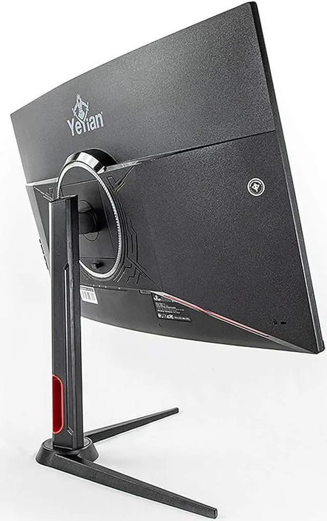 Alt view image 5 of 5 - YEYIAN SIGURD 3500 32" Curved PC Gaming Frameless LED Monitor, 1080P FHD, 165Hz, 1ms, 3000:1, 16:9, 178°, 16.7M Colors, AMD FreeSync, DP/HDMI, VESA Mountable, Tilt/Pivot Adjustable
