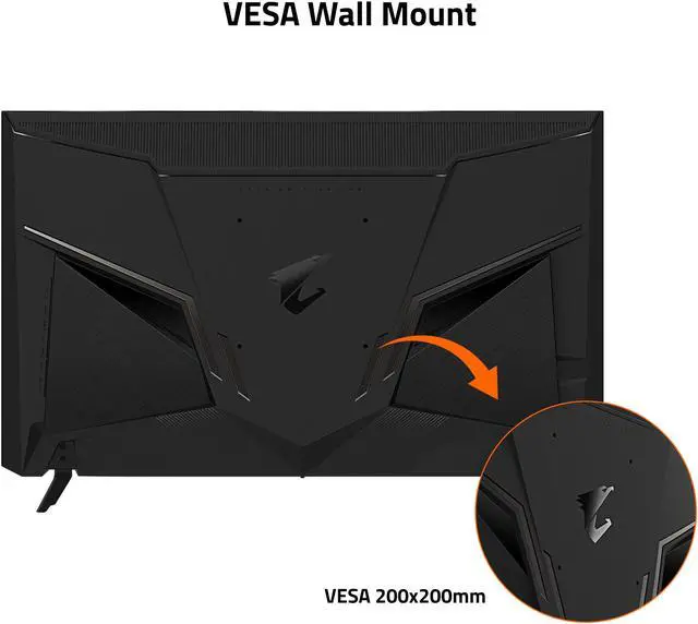 Alt view image 5 of 6 - GIGABYTE - AORUS FV43U - 43" VA Gaming Monitor - UHD 3840x2160 - 144Hz - 1ms MPRT - AMD FreeSync Premium Pro - Type C KVM - HDMI, DP, Type C - Black