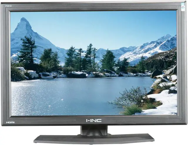 Alt view image 2 of 9 - i-inc iF-281DPB Black 27.5" 3ms HDMI Widescreen LCD Monitor 500 cd/m2 2400:1 Built-in Speakers