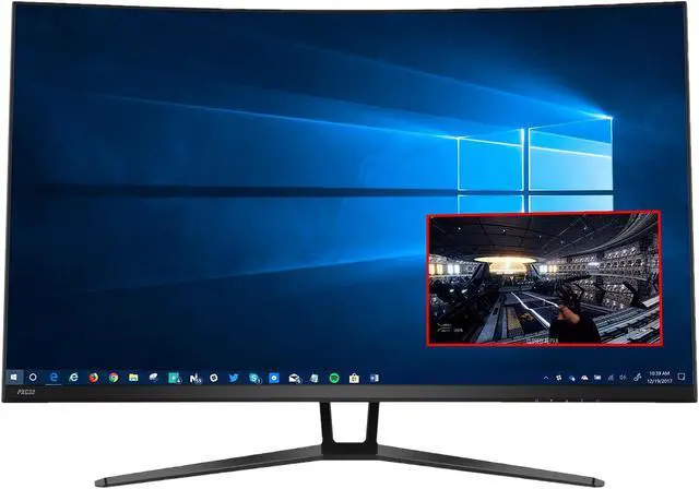 Alt view image 2 of 6 - Pixio PXC32 32 inch 144Hz WQHD 2560 x 1440 Wide Screen Bezel Less Display Professional VA AMD FreeSync 1440p Curved Gaming Monitor