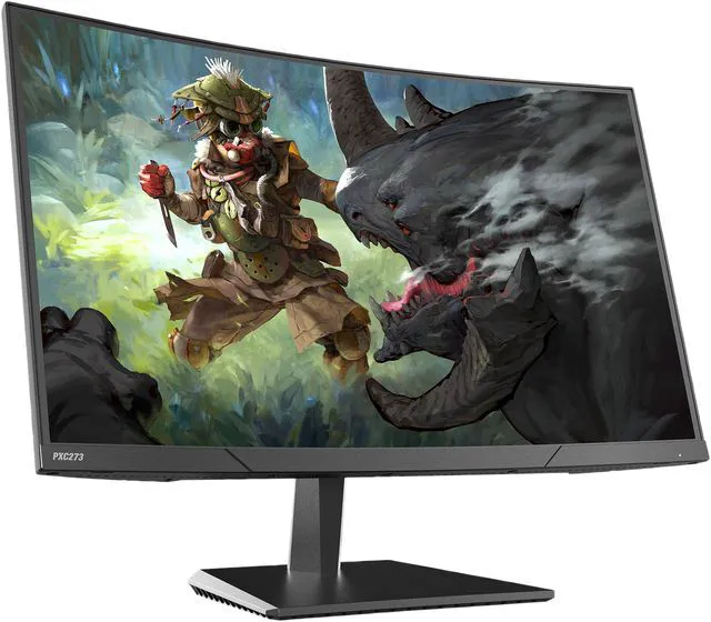 Alt view image 3 of 9 - Pixio PXC273 27" Full HD 1920 x 1080 144Hz 3ms DisplayPort DVI HDMI AMD FreeSync Technology LED Backlit Premier eSports Curved Gaming Monitor