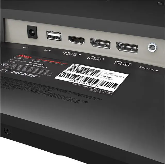 Alt view image 10 of 10 - Pixio PXC327 32" 1440p 165Hz 1ms (MPRT) VA WQHD HDR FreeSync Esports 1500R Curved Gaming Monitor