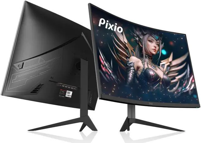 Alt view image 2 of 12 - Pixio PXC325 32" (31.5" Viewable) FHD 1920 x 1080 DCI P3 97%, 165Hz 1ms FreeSync Premium and G-Sync Compatible HDR, 1500R Curved Gaming Monitor