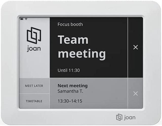 Joan 6 Wireless Meeting Room Scheduler: 6 Inch Tablet E Ink Carta