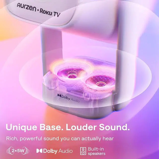 Alt view image 6 of 10 - Aurzen Roku TV USB-C Powered Smart Portable Projector with Wifi and Bluetooth, D1R air Roku TV Built-in, Native 1080P, DoIby Audio, Mini Projector for Home/Outdoor Movies, White