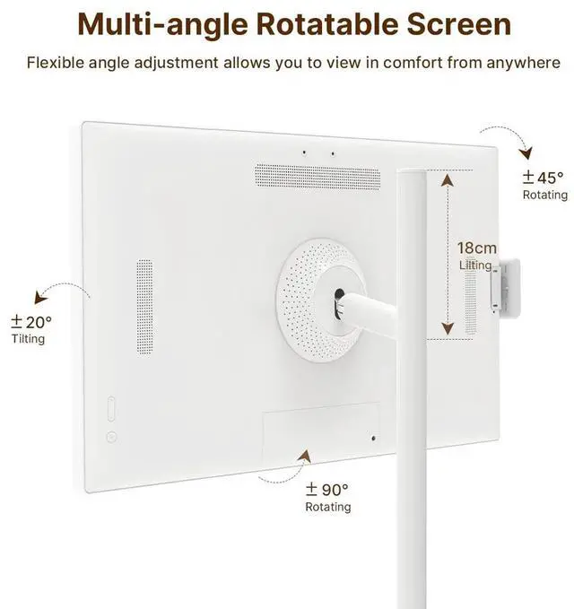 Alt view image 5 of 8 - Cozyla 32" Tablet TV - 1080P Full HD - White   CD-7V542F-White-US