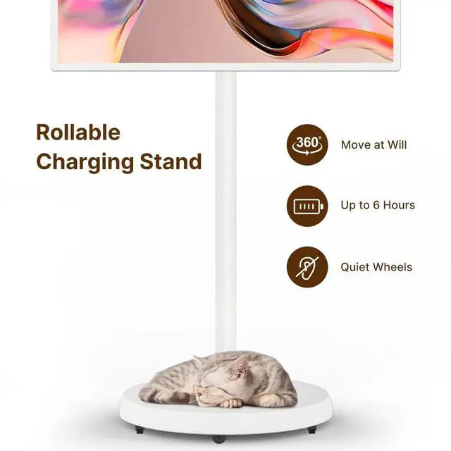 Alt view image 7 of 8 - Cozyla 32" Tablet TV - 1080P Full HD - White   CD-7V542F-White-US