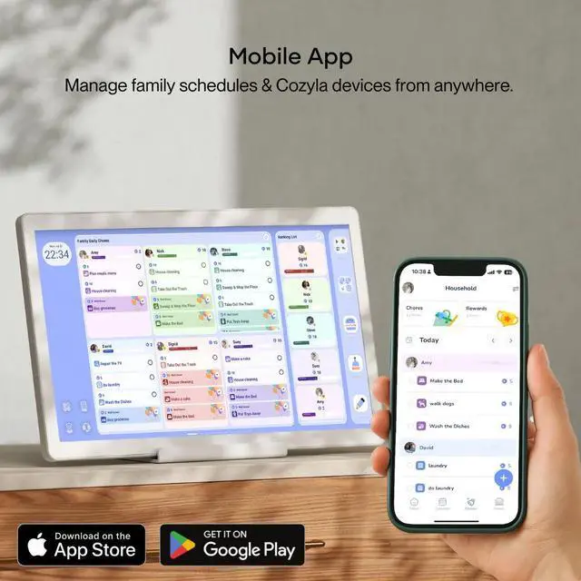 Alt view image 4 of 7 - Cozyla Calendar+ Gen2 15.6" 1080P Full HD - White CD-8S543F2 White US