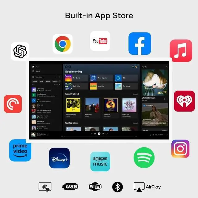 Alt view image 7 of 7 - Cozyla Calendar+ Gen2 15.6" 1080P Full HD - White CD-8S543F2 White US