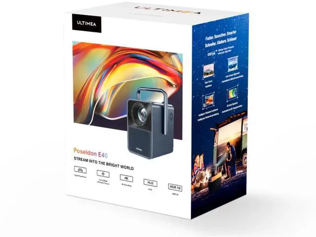 Alt view image 8 of 8 - ULTIMEA Poseidon E40 4K Native Full HD All -in-one Portable Smart Projector (U0340)