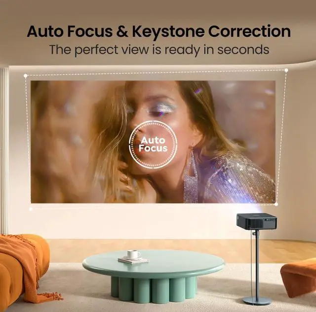 Alt view image 8 of 9 - Yaber K2S Premier Home Theater Projector with Built-in TV Dongle and Dolby Audio & JBL Stereo Speakers