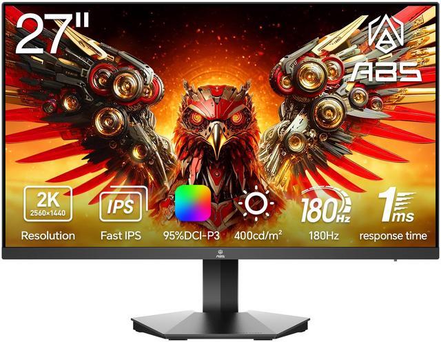 Main image of ABS 27" 180Hz Fast IPS QHD (2560x1440) Gaming Monitor 1ms VESA DisplayHDR 400, FreeSync,DCI-P3 95% GQ271NE