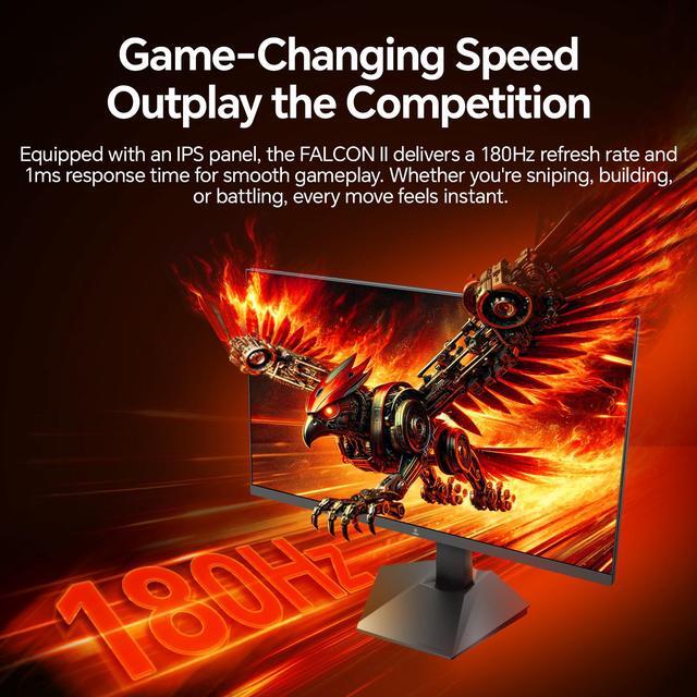 Alt view image 7 of 11 - ABS 27" 180Hz Fast IPS QHD (2560x1440) Gaming Monitor 1ms VESA DisplayHDR 400, FreeSync,DCI-P3 95% GQ271NE