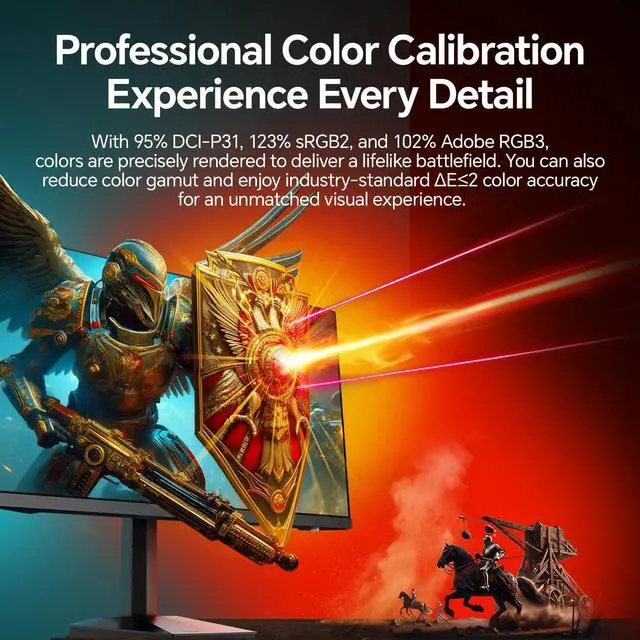 Alt view image 12 of 11 - ABS 27" 180Hz Fast IPS QHD (2560x1440) Gaming Monitor 1ms VESA DisplayHDR 400, FreeSync,DCI-P3 95% GQ271NE