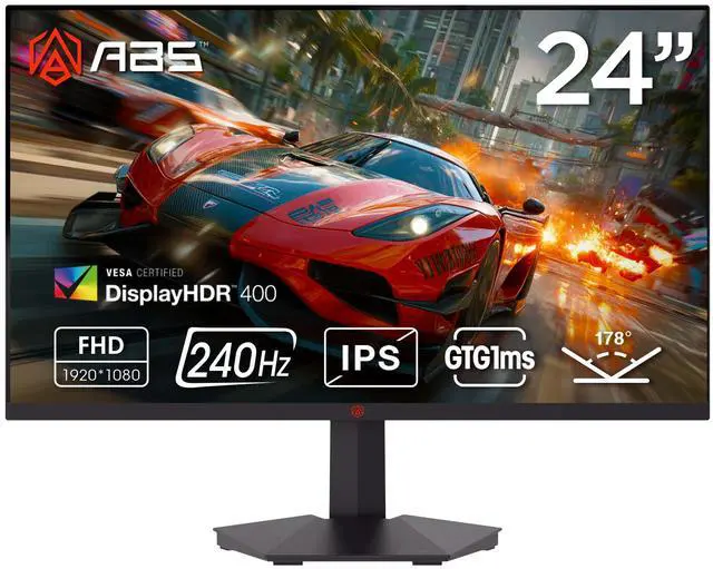 Main image of ABS Gaming Monitor 23.8" 260Hz Fast IPS FHD (1920x1080) 1ms VESA DisplayHDR 400, FreeSync, DCI-P3 90%, GF241NE
