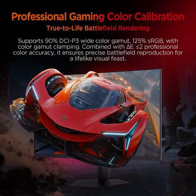 Alt view image 5 of 9 - ABS Gaming Monitor 23.8" 260Hz Fast IPS FHD (1920x1080) 1ms VESA DisplayHDR 400, FreeSync, DCI-P3 90%, GF241NE