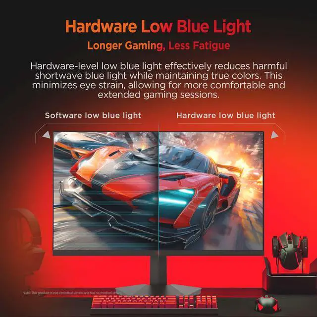 Alt view image 6 of 9 - ABS Gaming Monitor 23.8" 260Hz Fast IPS FHD (1920x1080) 1ms VESA DisplayHDR 400, FreeSync, DCI-P3 90%, GF241NE