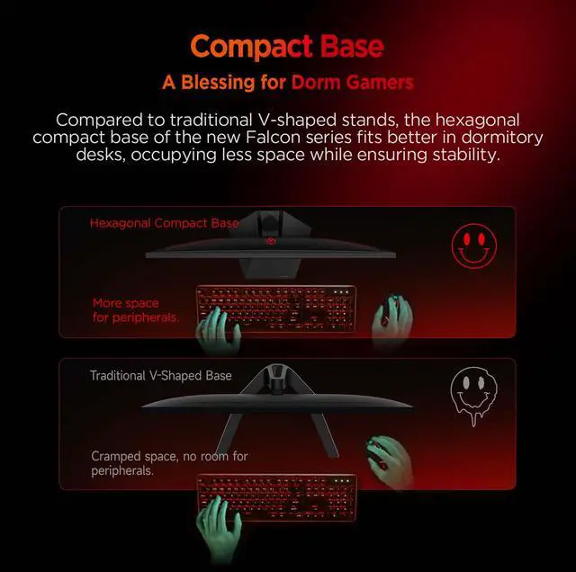 Alt view image 7 of 9 - ABS Gaming Monitor 23.8" 260Hz Fast IPS FHD (1920x1080) 1ms VESA DisplayHDR 400, FreeSync, DCI-P3 90%, GF241NE
