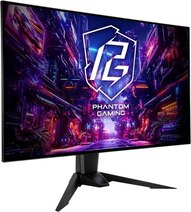 Alt view image 4 of 7 - ASRock Phantom Gaming 31.5" 240Hz 4K/UHD (3840x2160) Flat WOLED Gaming Monitor, 0.03ms (GTG), 99% DCI-P3 / 132% sRGB Color Space, 2 x HDMI 2.1, 2 x DisplayPort 1.4, 3 x USB, PGO32UFS