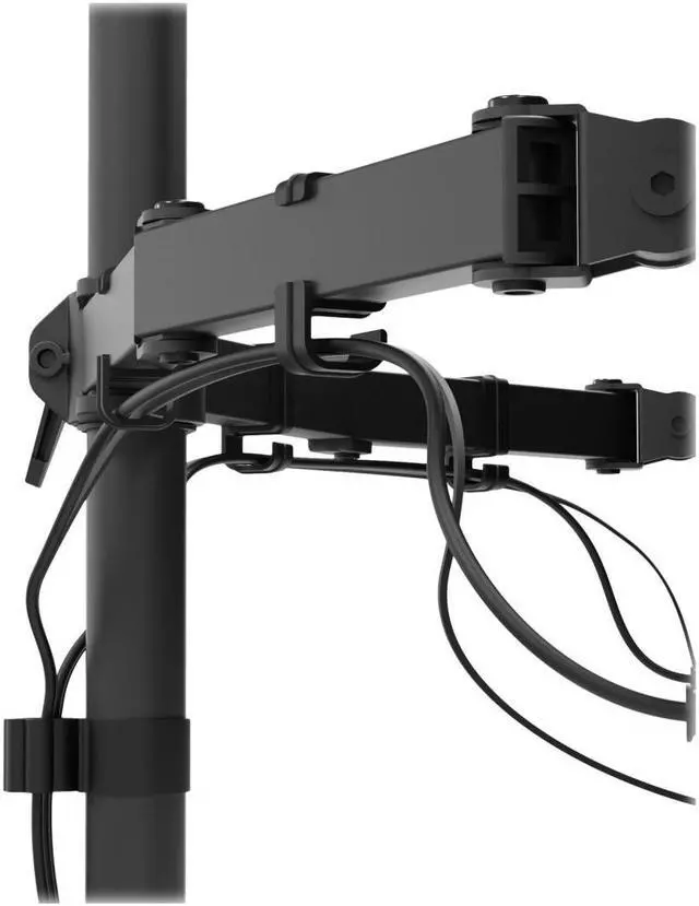 Alt view image 3 of 5 - Kanto Dual Arm Desktop Monitor Mount/Stand for 17" - 27" - Black - DML2000