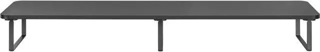 Alt view image 2 of 5 - Lorell Quick-Install Monitor Laptop Riser - Steel, Particleboard, Silicone - Black   99556