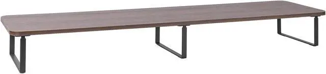 Main image of Lorell Quick-Install Monitor Laptop Riser - Steel, Particleboard, Silicone - Teak   99557