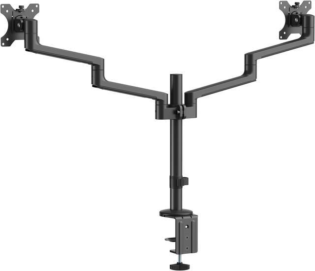 Alt view image 11 of 19 - MSI PRO MT81D - Premium Aluminum Dual Monitor Stand Arms, Supports 17-32" & 17.6 lbs per Screen, VESA Compatible, Adjustable Desk Mount, Clamp & Grommet Base, Quick Release Plate - Black