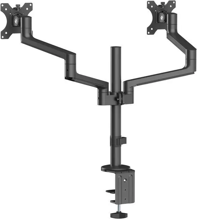 Alt view image 13 of 19 - MSI PRO MT81D - Premium Aluminum Dual Monitor Stand Arms, Supports 17-32" & 17.6 lbs per Screen, VESA Compatible, Adjustable Desk Mount, Clamp & Grommet Base, Quick Release Plate - Black