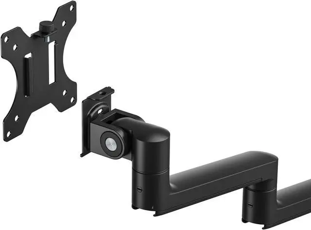 Alt view image 20 of 19 - MSI PRO MT81D - Premium Aluminum Dual Monitor Stand Arms, Supports 17-32" & 17.6 lbs per Screen, VESA Compatible, Adjustable Desk Mount, Clamp & Grommet Base, Quick Release Plate - Black