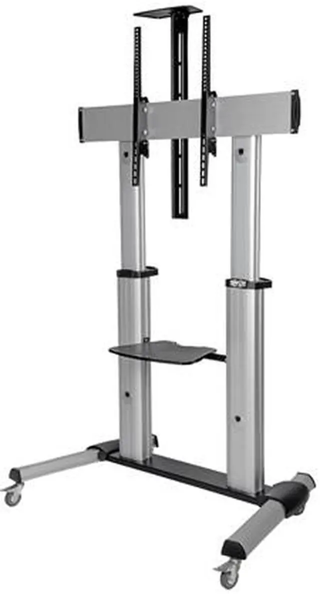Alt view image 3 of 7 - Tripp Lite Mobile TV Floor Stand Cart Height-Adjustable LCD 60-100" Display (DMCS60100XX)