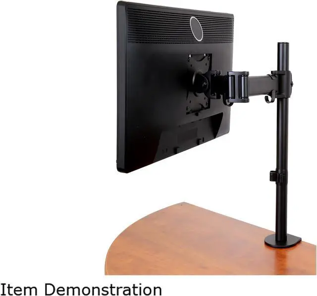 Alt view image 5 of 6 - StarTech ARMPIVOTB Articulating Monitor Arm - Steel - Single Monitor Stand - Monitors up to 27" - VESA Mount - Adjustable Monitor Arm