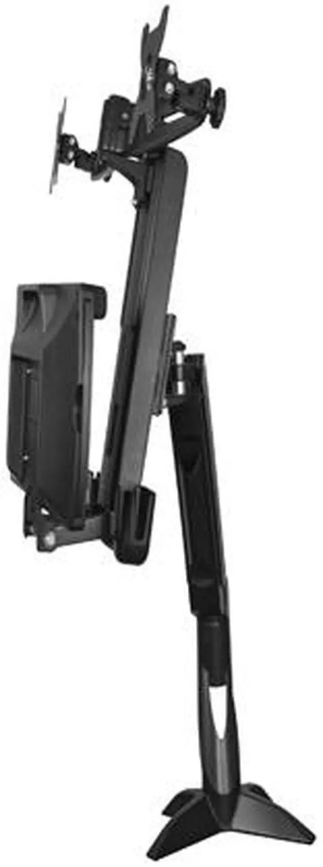 Alt view image 3 of 4 - StarTech ARMSTSCP2 Sit Stand Dual Monitor Arm - For 2 x  24in Monitors - Height Adjustable - VESA Dual Monitor Stand - Sit Stand Workstation