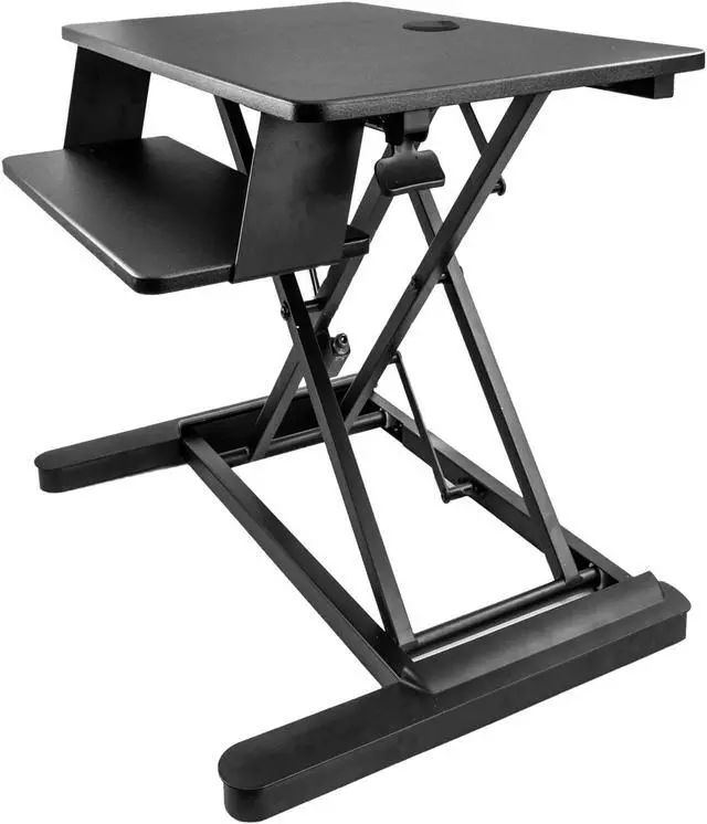Main image of StarTech.com ARMSTSLG Sit Stand Desk Converter - For two Monitors up to 24" or One 30" Monitor - 35" Work Surface - Stand Up Desk - Sit to Stand Desk