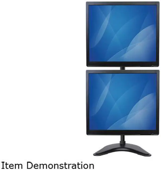 Alt view image 4 of 4 - StarTech ARMBARDUOV Vertical Dual Monitor Stand - Heavy Duty Steel - Monitors up to 27" - VESA Monitor - Computer Monitor Stand