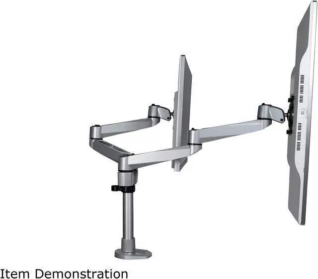Alt view image 9 of 17 - StarTech.com ARMDUALPS Desk Mount Dual Articulating Premium Monitor Arm for up to 27" Monitors Tool-Less Assembly