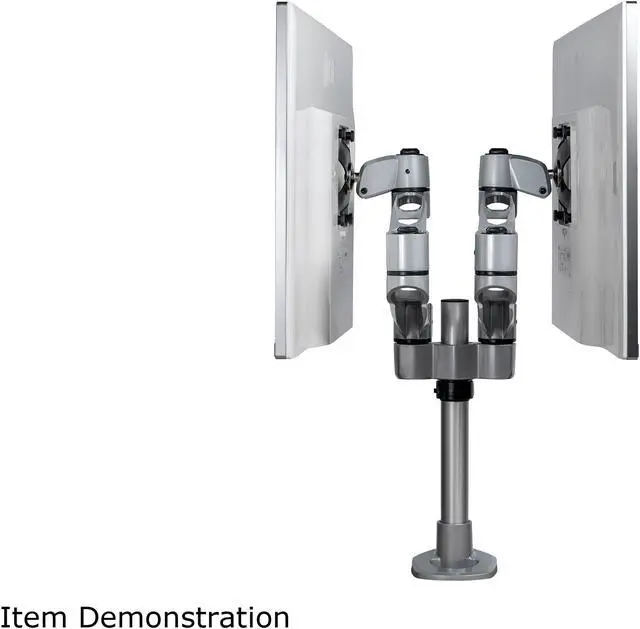 Alt view image 10 of 17 - StarTech.com ARMDUALPS Desk Mount Dual Articulating Premium Monitor Arm for up to 27" Monitors Tool-Less Assembly