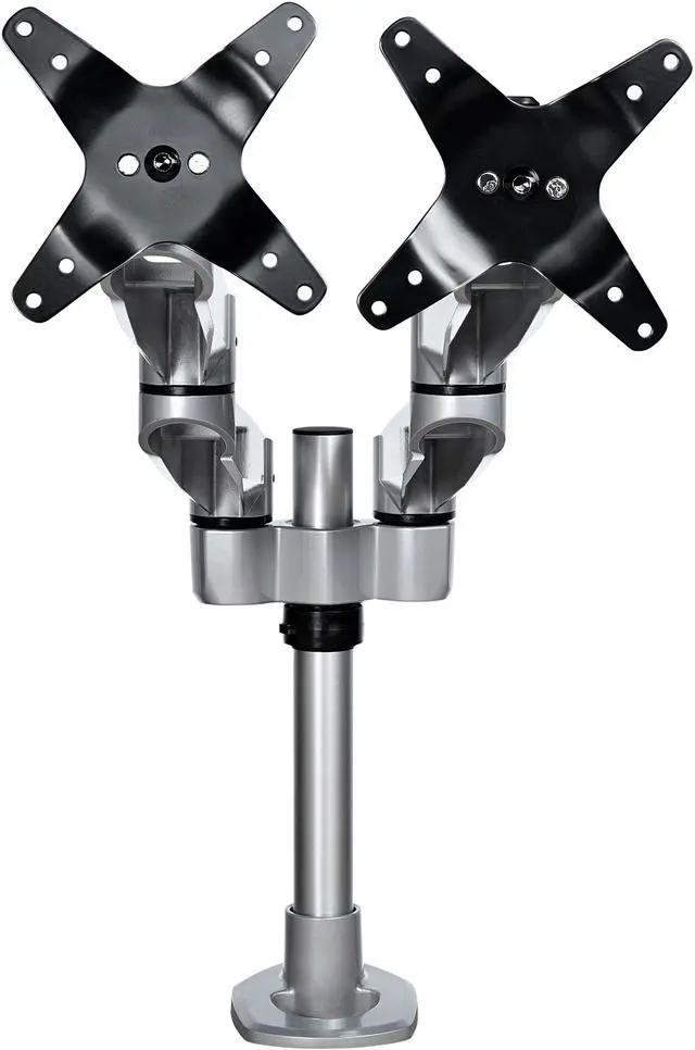 Main image of StarTech.com ARMDUALPS Desk Mount Dual Articulating Premium Monitor Arm for up to 27" Monitors Tool-Less Assembly