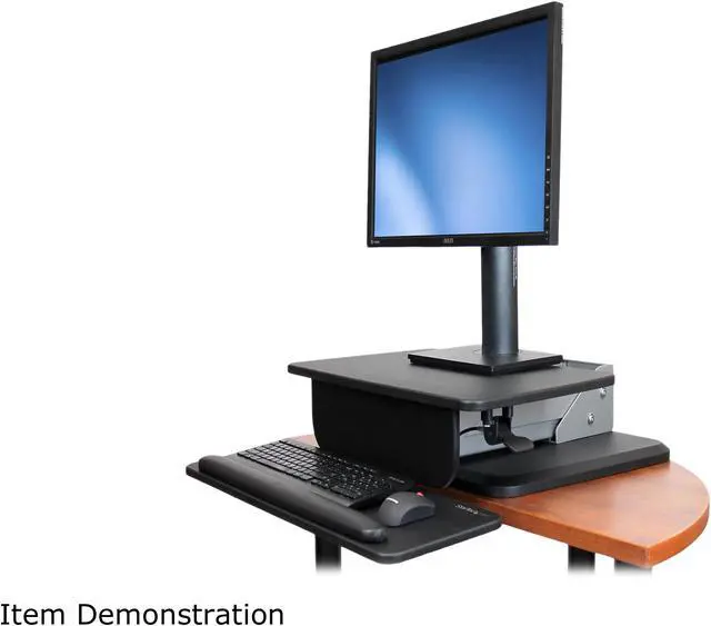 Alt view image 6 of 6 - StarTech ARMSTS Height Adjustable Standing Desk Converter - Sit Stand Desk with One-finger Adjustment - Ergonomic Desk