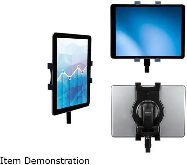 Alt view image 5 of 6 - StarTech STNDTBLT1A5T Tripod Floor Stand for Tablets  Universal tablet mount from 7" to 11” (maximum tablet thickness: 11.5 mm)  Collapsible stand 360° head rotation