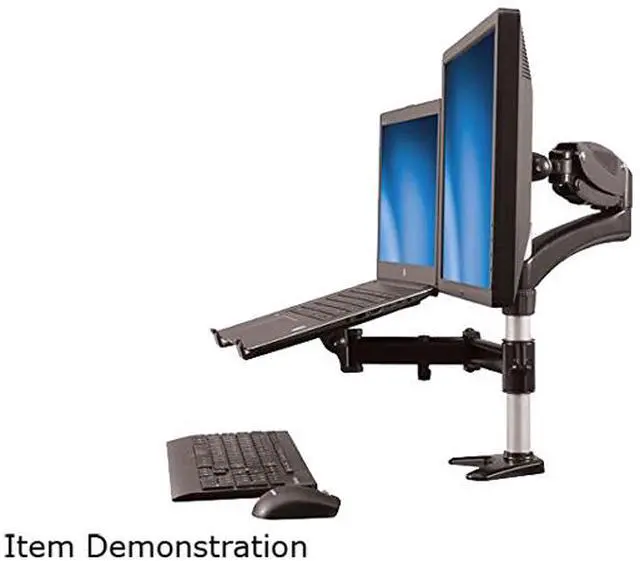 Alt view image 6 of 6 - StarTech ARMUNONB Laptop Monitor Stand - Computer Monitor Stand - Full Motion Articulating - VESA Mount Monitor Desk Mount