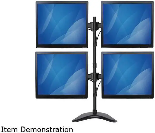 Alt view image 5 of 5 - StarTech ARMBARQUAD Quad Monitor Stand - Crossbar - Steel - Monitors up to 27" - VESA Monitor - Computer Monitor Stand - Monitor Arm