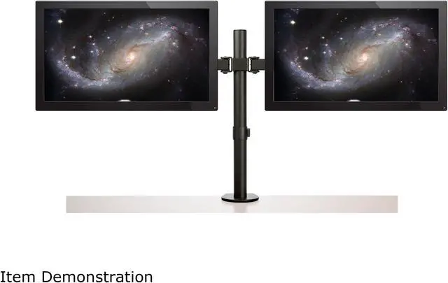 Alt view image 11 of 12 - StarTech.com ARMDUAL2 Desk Mount Dual Monitor Arm - Crossbar - Articulating - Steel