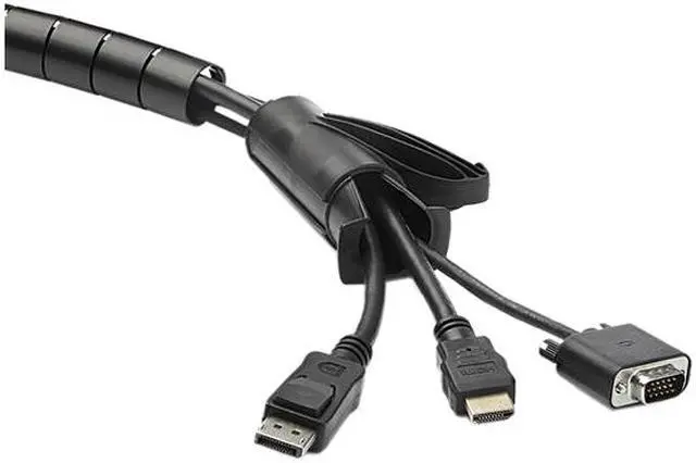 Alt view image 5 of 6 - StarTech.com CMSCOILED4 2.5 m (8.2 ft.) Cable-Management Sleeve - Spiral - 45 mm (1.8 in.) Diameter