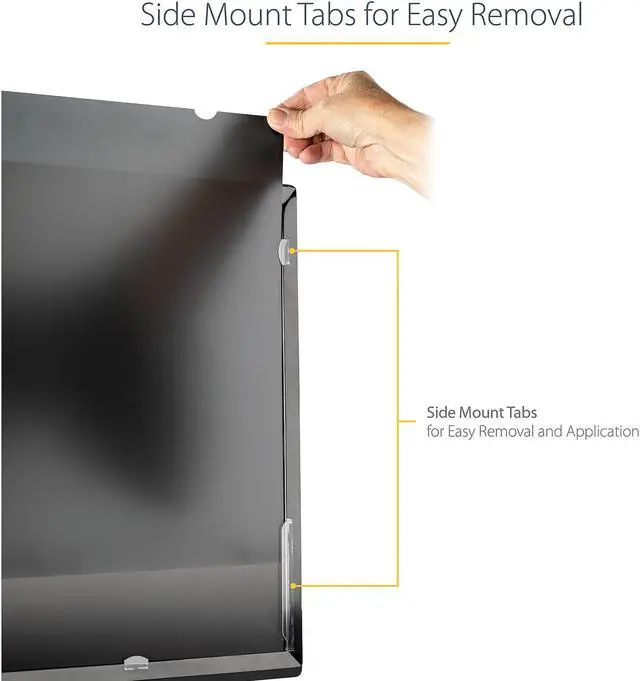 Alt view image 6 of 9 - StarTech.com PRIVSCNMON27 Monitor Privacy Screen for 27 inch PC Display - Computer Screen Security Filter - Blue Light Reducing Screen Protector Film - 16:9 WideScreen - Matte/Glossy - +/-30 Degree