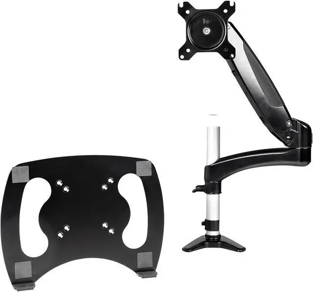 Alt view image 2 of 10 - Desk Mount Laptop Arm, Full Motion Articulating Arm for Laptop or Single 34 inch Monitor, VESA Mount Laptop Tray Bracket, Ergonomic Adjustable Notebook Stand, Desk-Clamp - Tilt/Swivel/Rotate (ARMUNONB1)