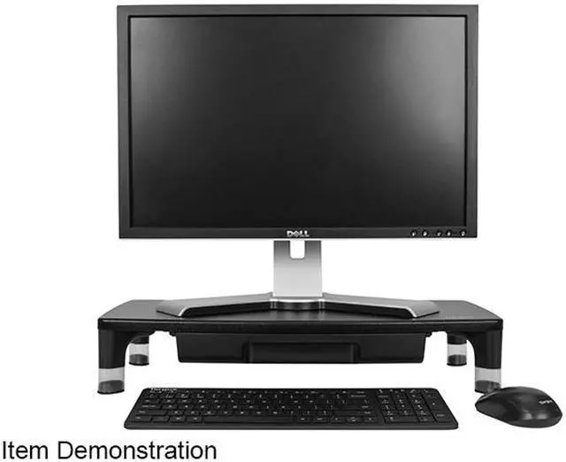 Alt view image 9 of 10 - Targus AWE804GL Adjustable Monitor Riser with Drawer (Black)