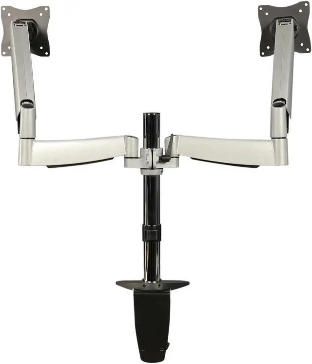 Alt view image 3 of 6 - Ergotech 320-C14-C024 One-Touch Counterbalance Dual Monitor Arm (2 links per monitor)